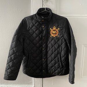 Ralph Lauren Crest Patch Quilted Jacket Size L
